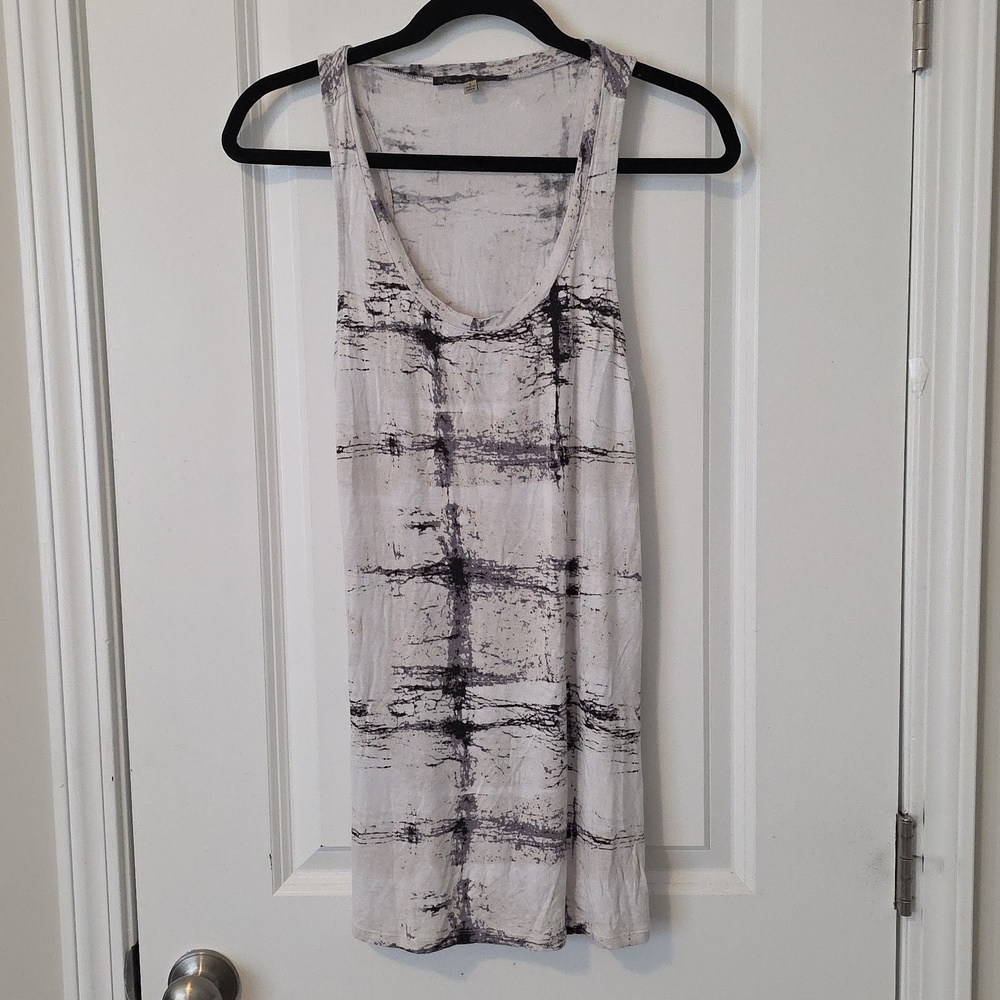 ROSE & OLIVE  Tie Dye Long Spandex Tank Size Small